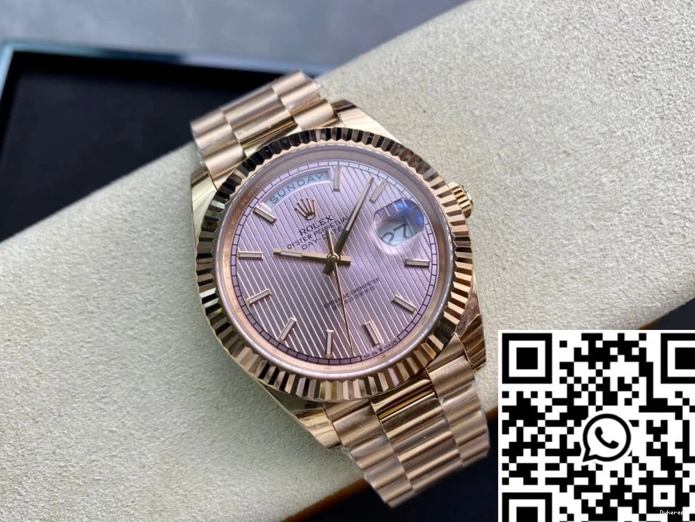 M228235-0005 Gold Rose Date Day EW Factory Rolex 0218